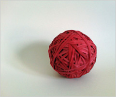 Rubber band ball